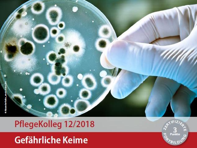 Titel PflegeKolleg 12/2018 Gefährliche Keime