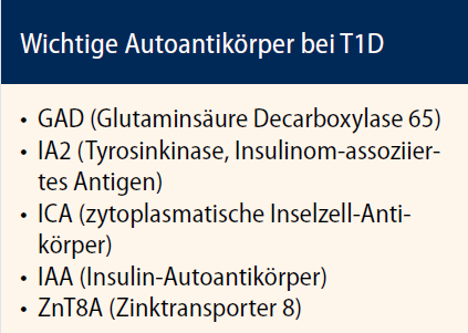 Wichtige Antikörper bei T1D